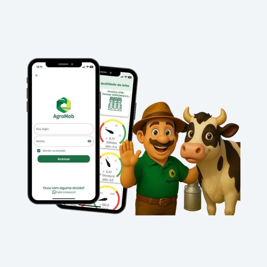 Tela operacional real da AgroMob