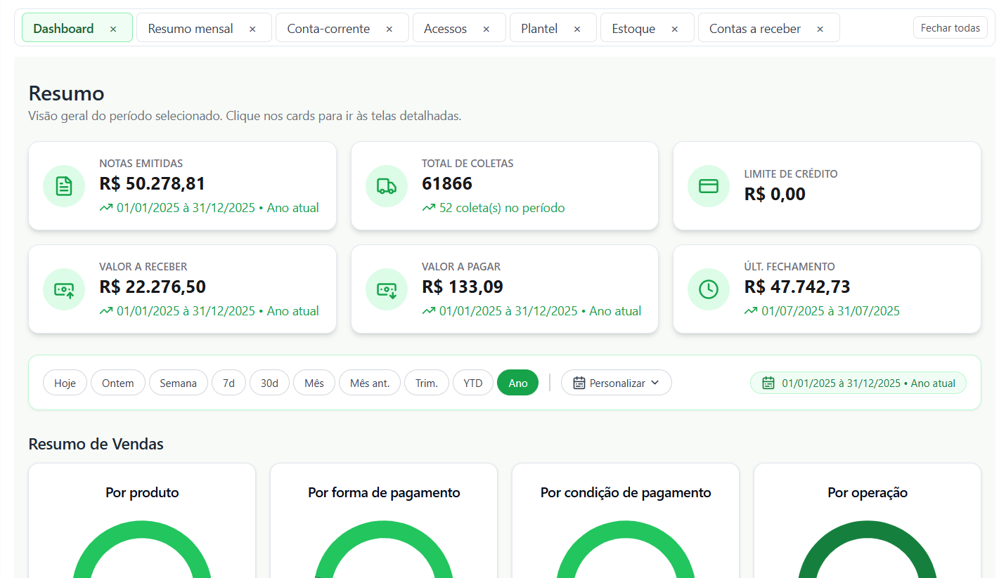 Dashboard Principal