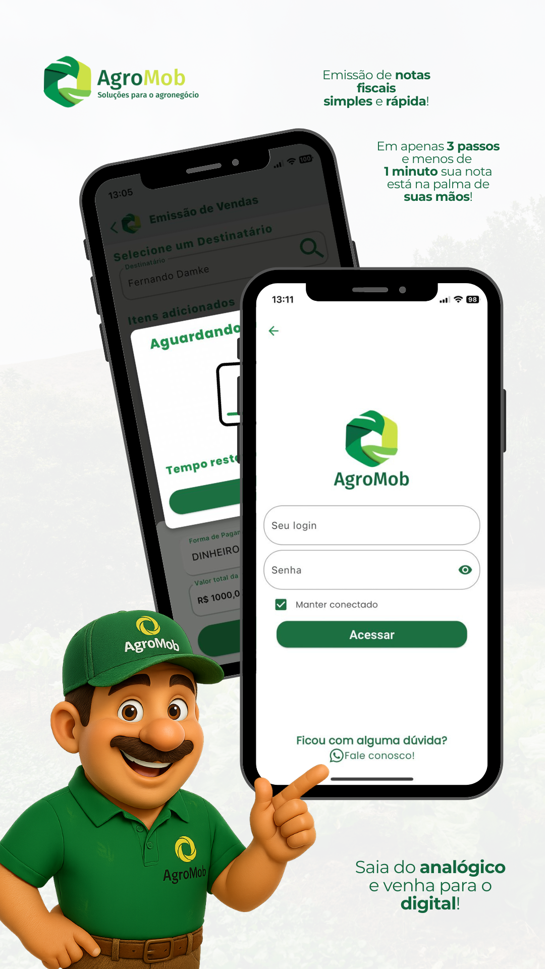 AgroMob Assistente Roque no WhatsApp